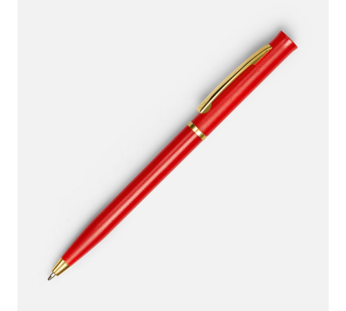 Ручка шариковая Euro Gold, красная
