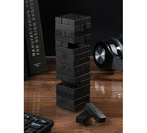 Игра «Деревянная башня мини», черная