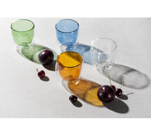 Стакан с двойными стенками Glass Bubble, бесцветный