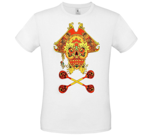 Футболка Yo Ho Hohloma, белая