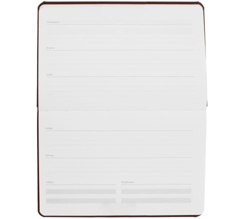 Еженедельник Urban, недатированный, коричневый