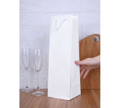 Пакет под бутылку Vindemia, белый