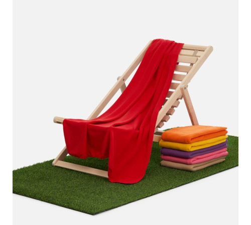 Флисовый плед Warm&Peace, красный