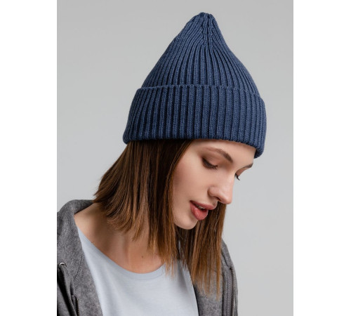 Шапка Stout, синий меланж