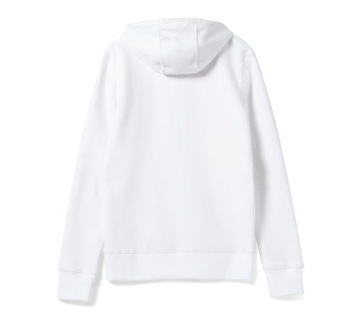 Толстовка на молнии с капюшоном унисекс King, белая