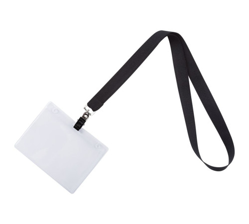 Лента для бейджа Neckband, черная
