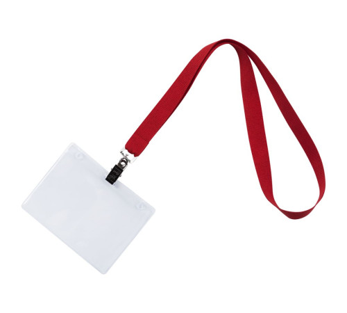 Лента для бейджа Neckband, красная