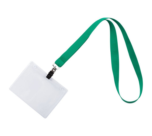 Лента для бейджа Neckband, зеленая