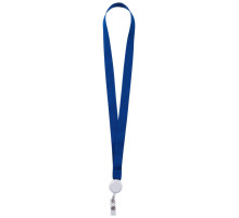 Лента для бейджа с ретрактором Retract, синяя