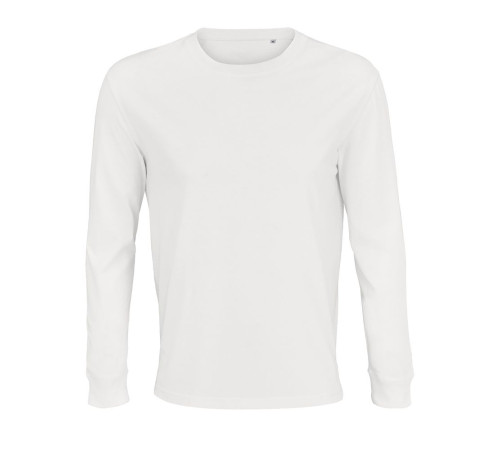 Футболка унисекс с длинным рукавом Pioneer LSL, белая