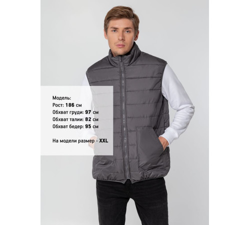 Жилет Leven, темно-серый (графит)