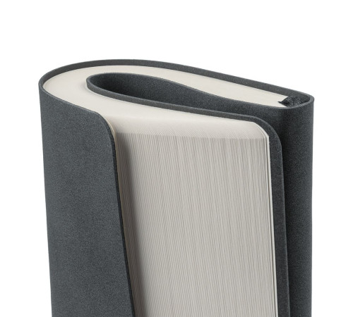 Ежедневник Nubuk, недатированный, темно-серый