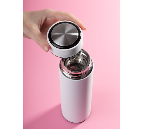 Термос с ситечком Percola, белый