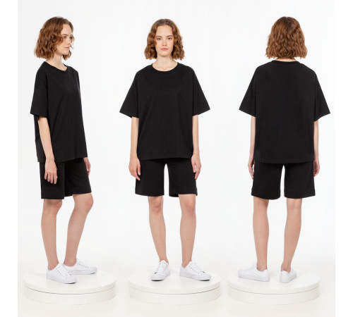 Футболка унисекс оверсайз T3, черная