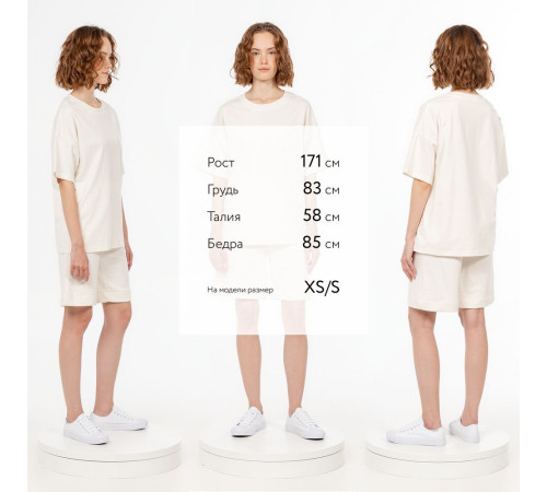 Футболка унисекс оверсайз T3, молочно-белая