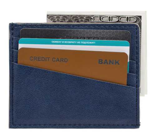 Чехол для карточек Petrus, синий