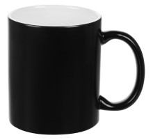 Кружка «Хамелеон», глянцевая, черная