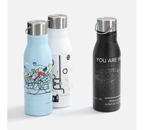 Термобутылка Tabenodo, черная