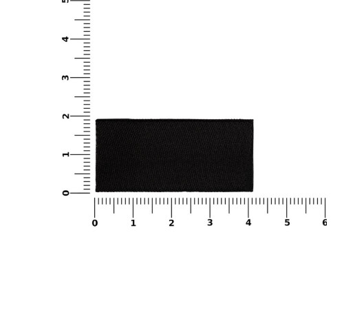 Лейбл тканевый Epsilon, XXS, черный