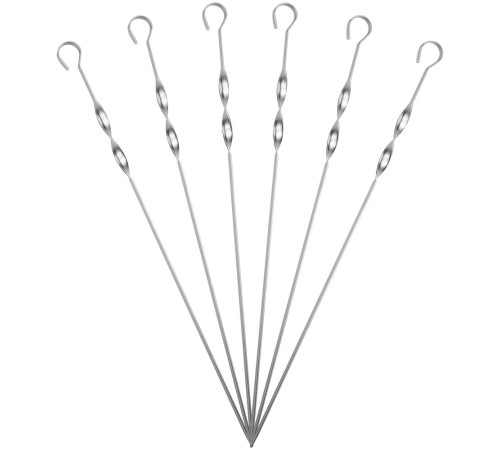 Набор шампуров в чехле Bower, ver.2, серый