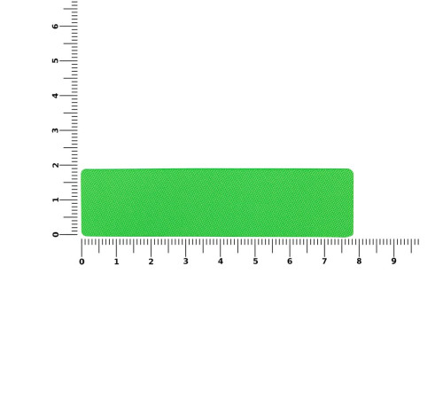Наклейка тканевая Lunga, S, зеленый неон