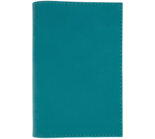 Обложка для паспорта Nubuk, бирюзовая