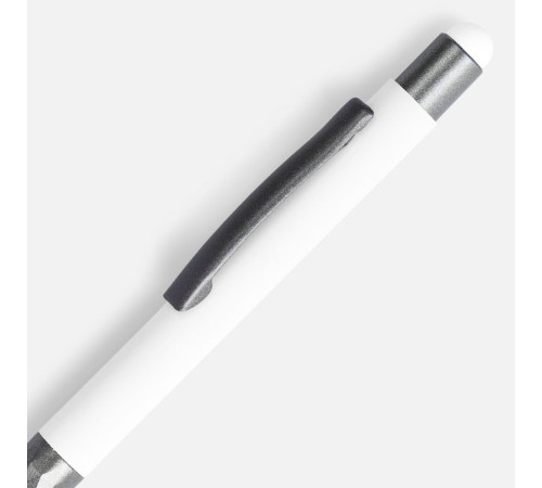 Ручка шариковая Digit Soft Touch со стилусом, белая