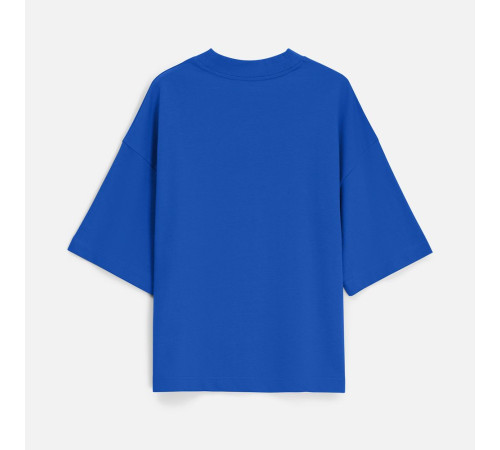 Футболка оверсайз унисекс T9, синяя