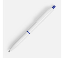 Ручка шариковая Bright Pop, белая с синим