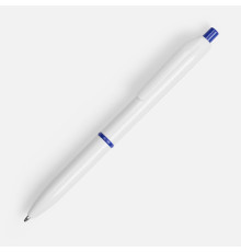 Ручка шариковая Bright Pop, белая с синим