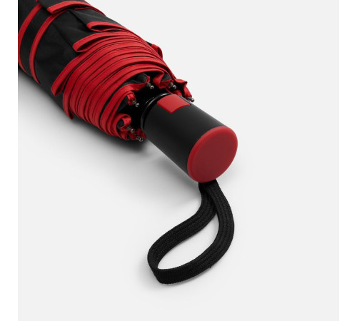 Зонт складной Edgeline, красный