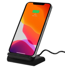 Беспроводное зарядное устройство с быстрой зарядкой Overtop, черное
