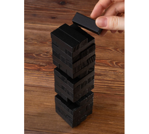 Игра «Деревянная башня мини», черная