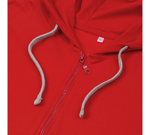 Толстовка на молнии с капюшоном Unit Siverga, красная
