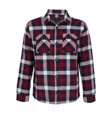 Куртка-рубашка оверсайз унисекс Noah, бордовая