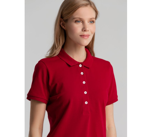 Рубашка поло женская Sunset, красная