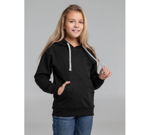Толстовка с капюшоном детская Kirenga Kids, черная