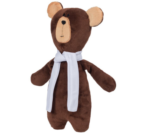 Мягкая игрушка Beastie Toys, мишка с белым шарфом