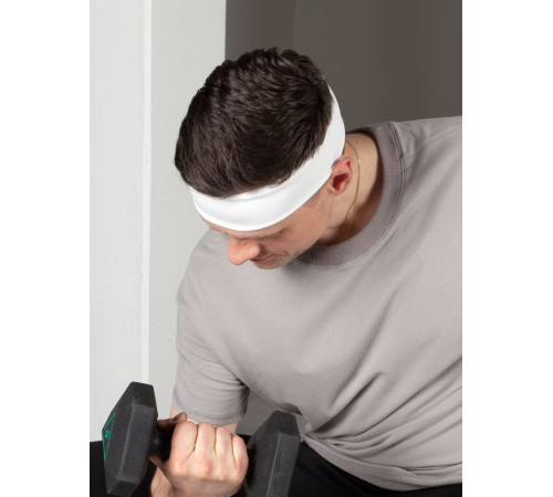 Охлаждающая повязка на голову Cool Head, белая