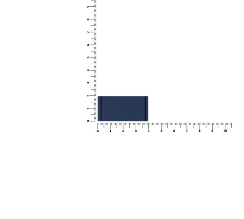 Лейбл из ПВХ Dzeta, XS, темно-синий