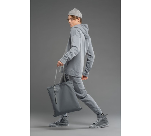 Шопер B3, серый с серыми ручками