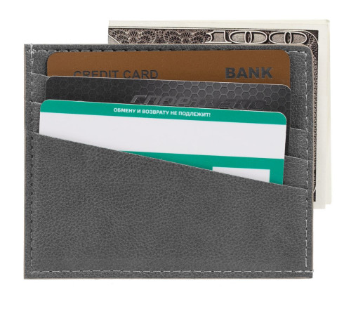 Чехол для карточек Petrus, серый