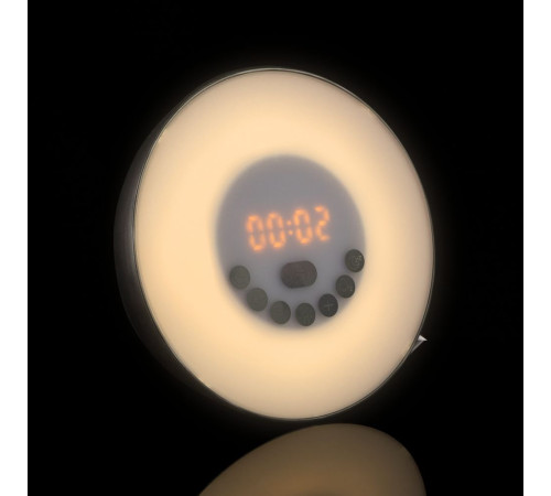 Лампа-колонка со световым будильником dreamTime, ver.2, черная