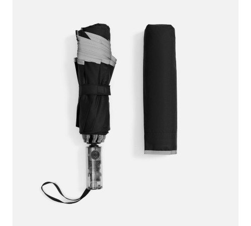 Зонт наоборот складной Futurum, черный