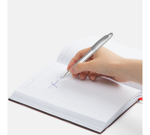 Ручка шариковая Moor Silver, серебристый металлик