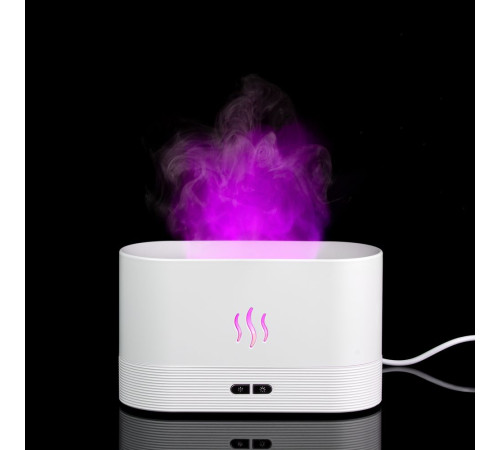 Увлажнитель-ароматизатор с имитацией пламени Fuego ver.2, белый