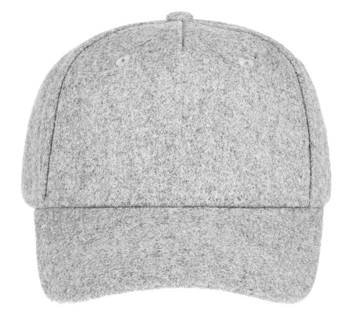 Бейсболка Woolridge, серый меланж