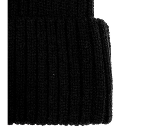 Вязаная шапка с козырьком Peaky, черная
