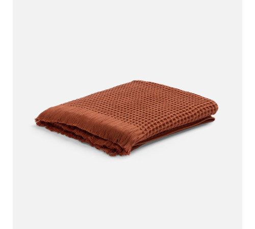 Плед вафельный Elenglect, оранжевый