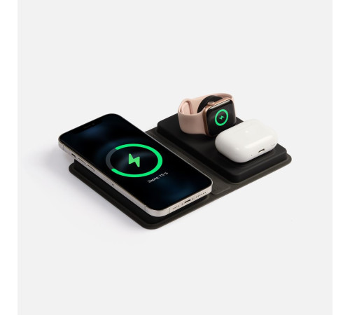 Внешний аккумулятор с беспроводной зарядкой reCover, черный